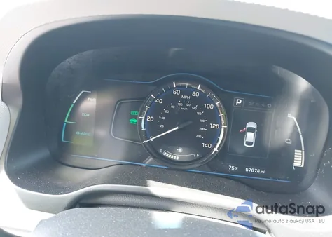 2017 Hyundai Ioniq Hybrid Blue from USA, damaged, VIN KMHC65LC2HU052356